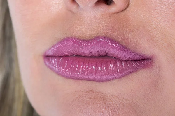 Close Up Of A Womans Lips — Stock Photo, Image