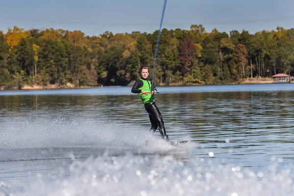 Young Wakeboarder Performing Tricks — Stock Photo, Image