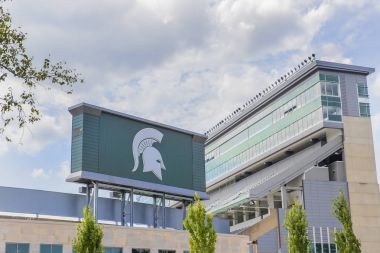 Michigan State University Spartan Stadium clipart