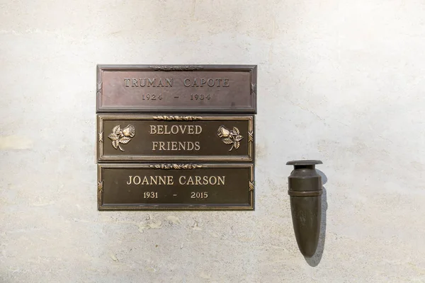 25 de outubro Cripta de Truman Capote — Fotografia de Stock