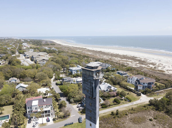 Sullivan's Island Lighthouse In Charleston, South Carolina
