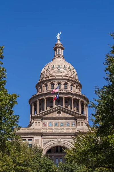 Teksas Eyaleti Kongre Binası Austin Teksas Travis County Nin Merkezinde — Stok fotoğraf