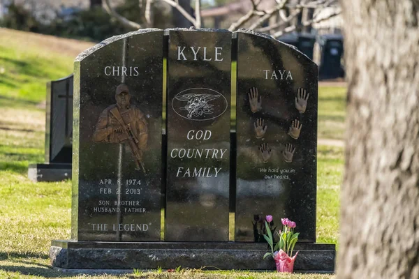 Begraafplaats Van Chris Kyle Texas State Cemetery Austin Texas — Stockfoto