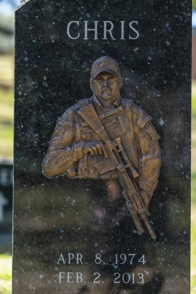 Begraafplaats Van Chris Kyle Texas State Cemetery Austin Texas — Stockfoto