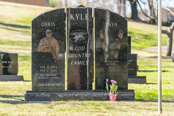 Begraafplaats Van Chris Kyle Texas State Cemetery Austin Texas — Stockfoto