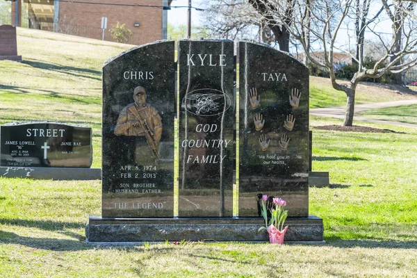 Site Enterro Chris Kyle Texas State Cemetery Austin Texas — Fotografia de Stock