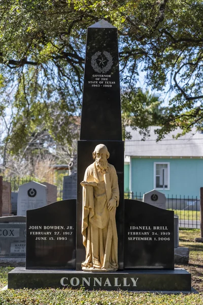 Begrafenisplaats Van Gouverneur John Bowden Connally Texas State Cemetery Austin — Stockfoto