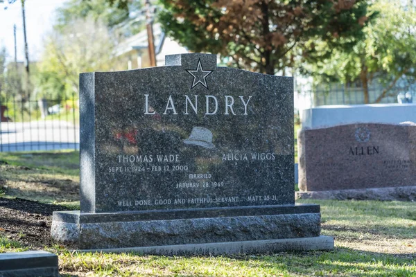 Cenotáfio Thomas Wade Landry Texas State Cemetery Austin Texas — Fotografia de Stock