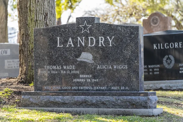 Cenotáfio Thomas Wade Landry Texas State Cemetery Austin Texas — Fotografia de Stock