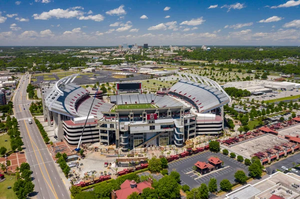 Outubro 2018 Atenas Geórgia Eua Vistas Aéreas Sanford Stadium Que