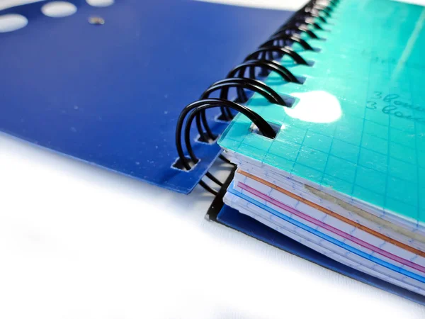 Häfte. Office Notebook. Skola-anteckningsbok. Arrangör. — Stockfoto