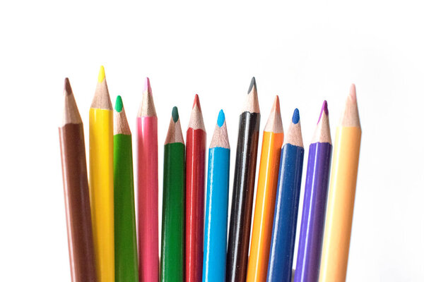 Foto of a pencil. Pencil for drawing. Stationery. The subject of the office.