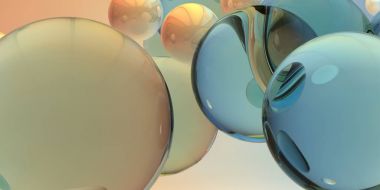 Soyut 3d şekiller arka plan üzerinde. 3D görüntü. 3D render.