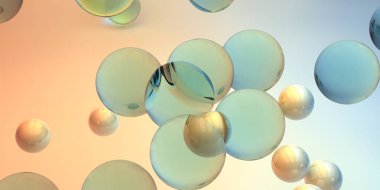 Soyut 3d şekiller arka plan üzerinde. 3D görüntü. 3D render.