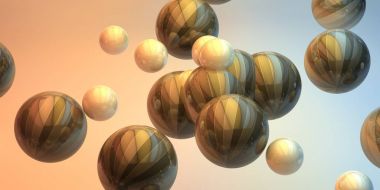 Soyut 3d şekiller arka plan üzerinde. 3D görüntü. 3D render.