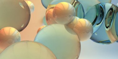 Soyut 3d şekiller arka plan üzerinde. 3D görüntü. 3D render.