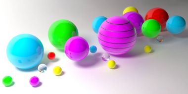 Soyut 3d şekiller arka plan üzerinde. 3D görüntü. 3D render.