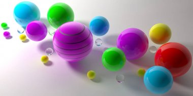 Soyut 3d şekiller arka plan üzerinde. 3D görüntü. 3D render.