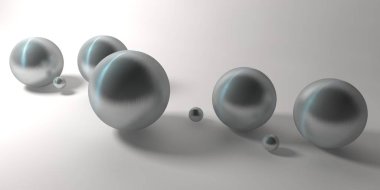 Soyut 3d şekiller arka plan üzerinde. 3D görüntü. 3D render.