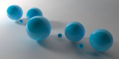 Soyut 3d şekiller arka plan üzerinde. 3D görüntü. 3D render.