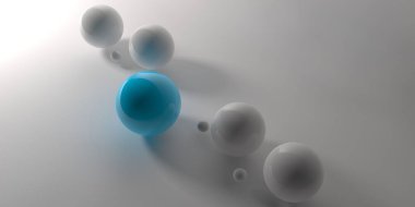 Soyut 3d şekiller arka plan üzerinde. 3D görüntü. 3D render.