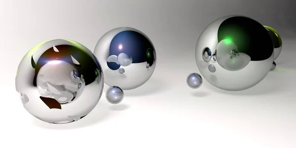 Soyut 3d şekiller arka plan üzerinde. 3D görüntü. 3D render.