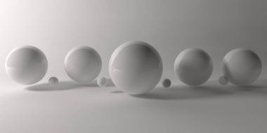 Soyut 3d şekiller arka plan üzerinde. 3D görüntü. 3D render.