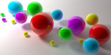 Soyut 3d şekiller arka plan üzerinde. 3D görüntü. 3D render.