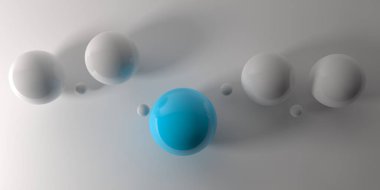 Soyut 3d şekiller arka plan üzerinde. 3D görüntü. 3D render.