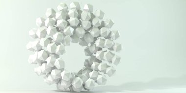 Geometrik şekil 3d görüntü. 