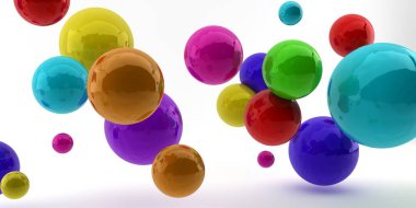 Soyut 3d şekiller arka plan üzerinde. 3D görüntü. 3D render.