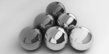 Soyut 3d şekiller arka plan üzerinde. 3D görüntü. 3D render.