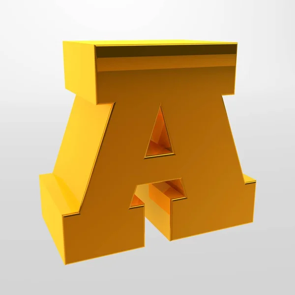 3D-rendering. Witte letters op een lichte achtergrond. Hoofdletter. — Stockfoto