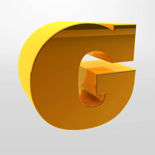 3d rendering. White letters on a light background. Capital letter. — Stock Photo, Image