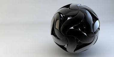 Geometrik şekil 3d görüntü. 