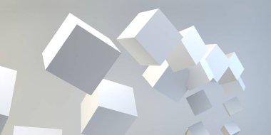 Geometrik şekil 3d görüntü. 