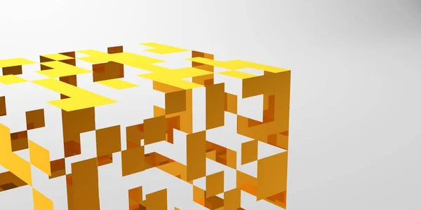 Geometrik şekil 3d görüntü. 