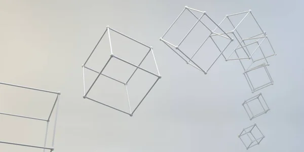 Geometrisk figur 3d-bild. — Stockfoto