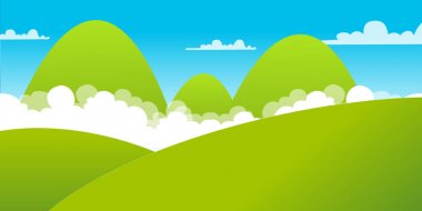 3D render görüntü dağ. Doğa dağlar çizimi.