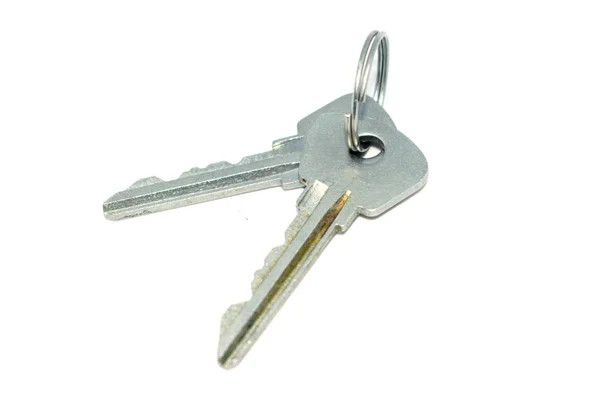 Svazek klíčů. Fotografie z různých klíčů od dveří. — Stock fotografie