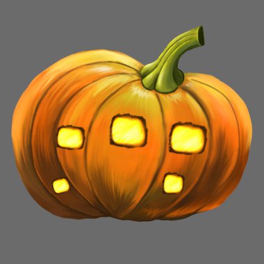 Balkabağına çizim. Kabak sebzeye Illustration. Tatil Cadılar Bayramı.