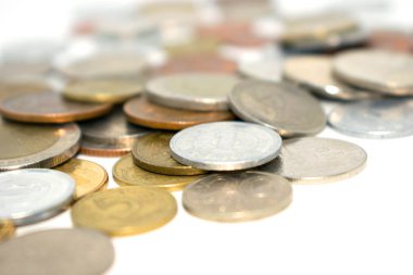 Çok sayıda farklı Birleşik Devletleri sikkeleri ait fotoğraf.