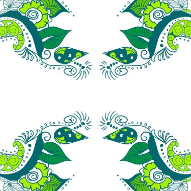 Vektör Çiçek Süslemesi.