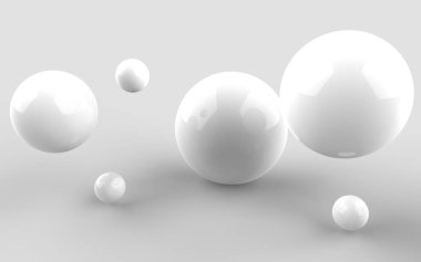 Soyut 3d şekiller arka plan üzerinde. 3D görüntü. 3D render.