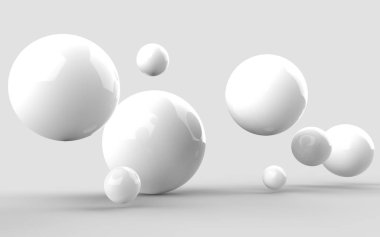 Soyut 3d şekiller arka plan üzerinde. 3D görüntü. 3D render.