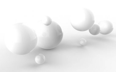 Soyut 3d şekiller arka plan üzerinde. 3D görüntü. 3D render.