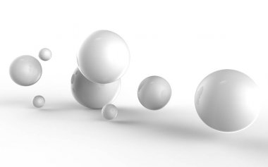 Soyut 3d şekiller arka plan üzerinde. 3D görüntü. 3D render.