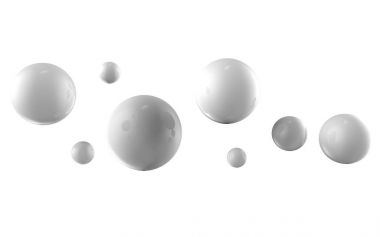 Soyut 3d şekiller arka plan üzerinde. 3D görüntü. 3D render.