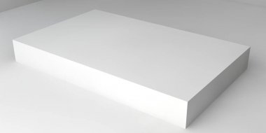 İllüstrasyon - bir şablon kağıt beyaz bir arka plan üzerinde beyaz kartvizit /.