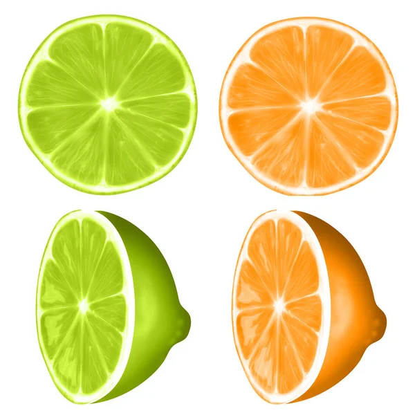 Illustratie van een citroen. — Stockfoto